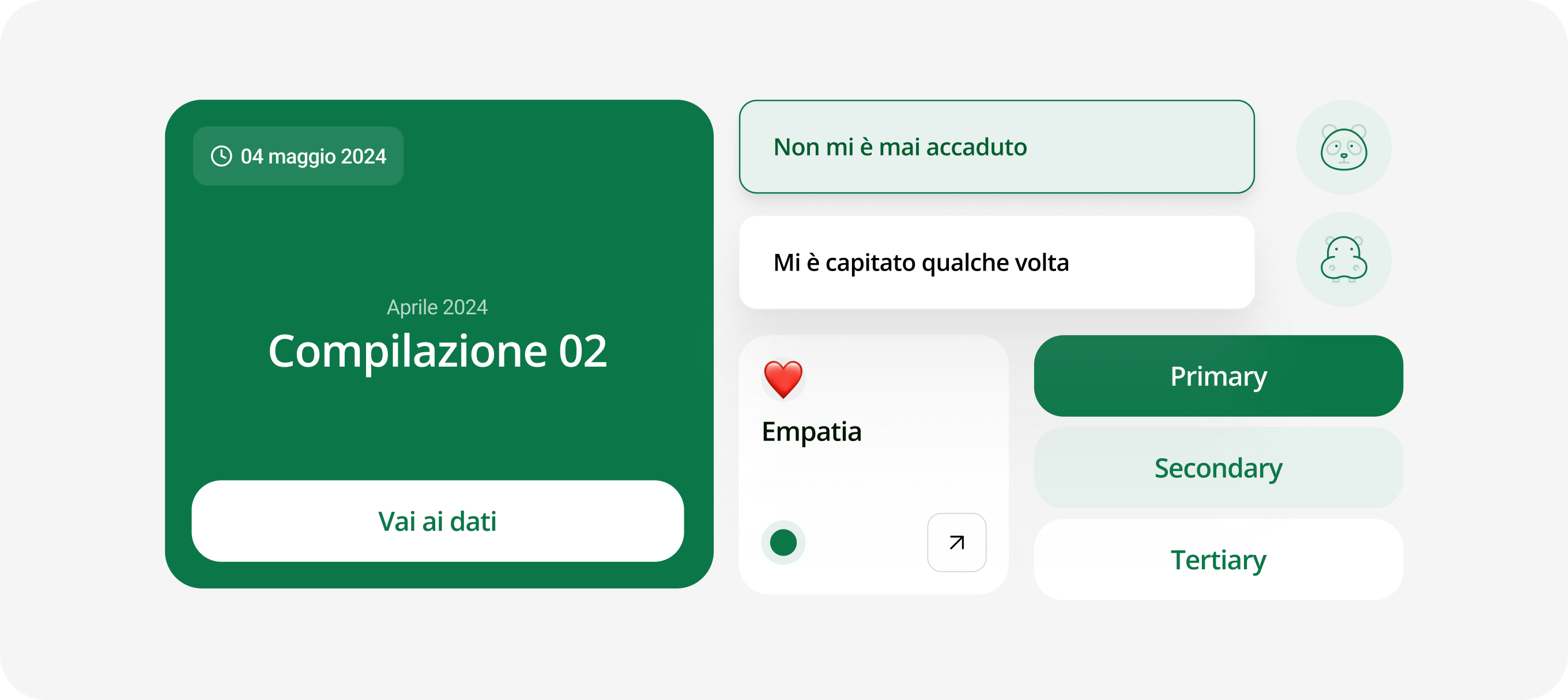 Componenti UI della piattaforma Happy Teaching